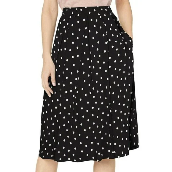 Tahari Skirts Tahari Polka Dot Pleated Skirt Nwt Poshmark